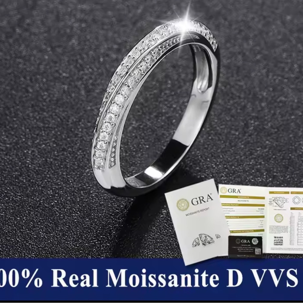 💍 Aiternity Moissanite Ring – Size 8 | Brand New with GRA Certificate